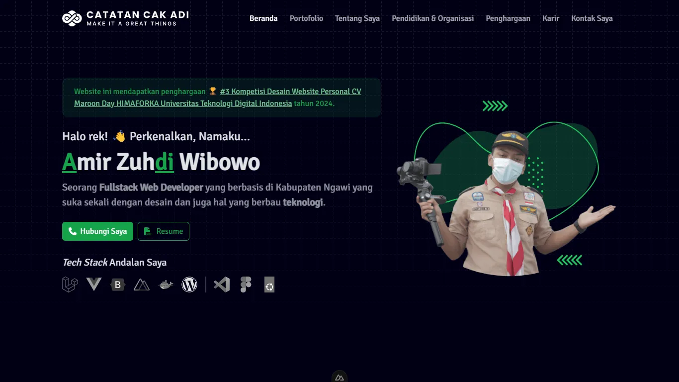 Personal Website Cak Adi