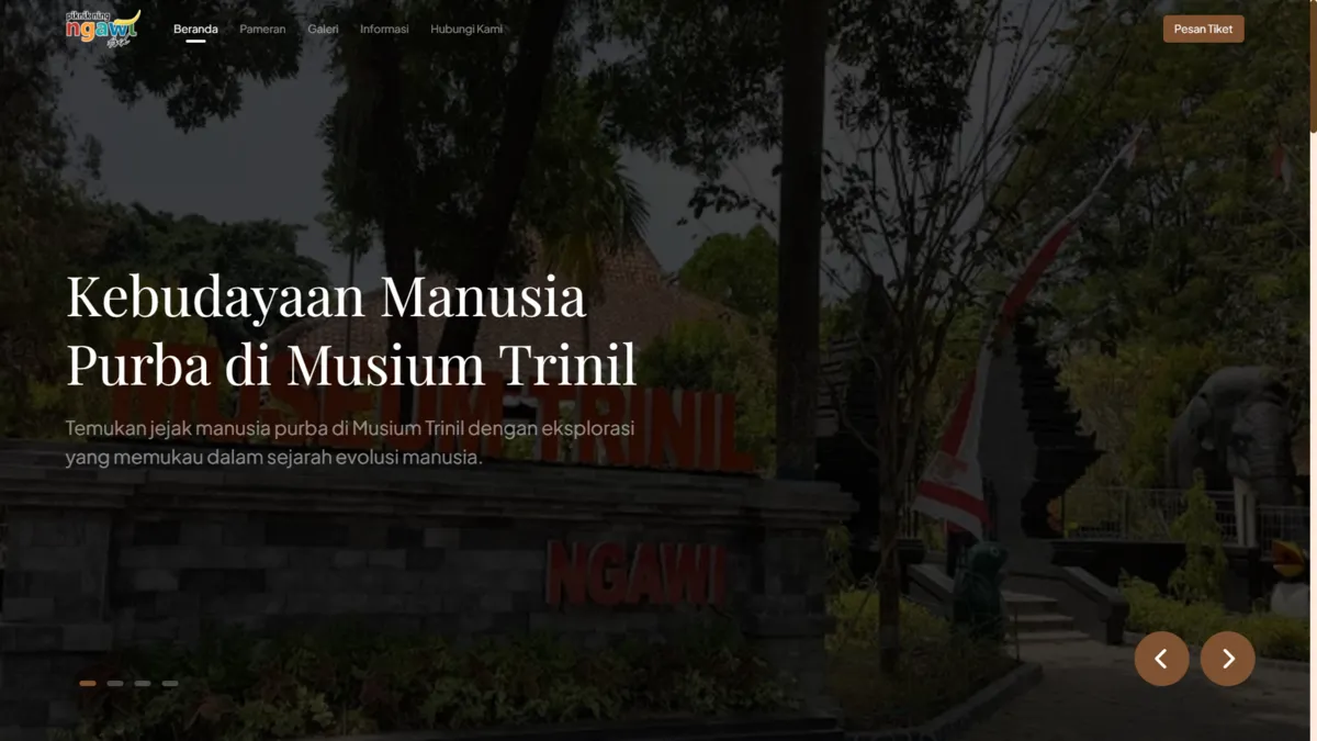 Landing Page Museum Trinil