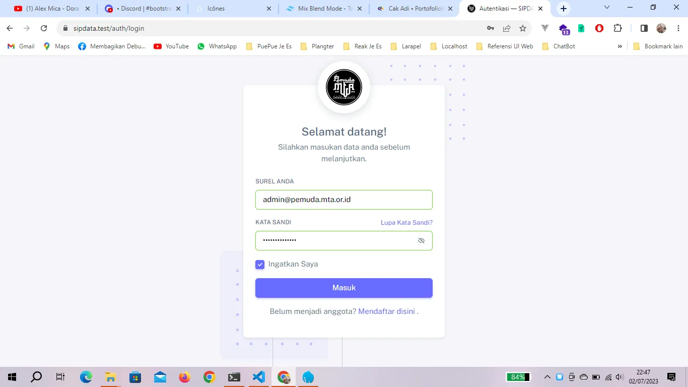 SIPDATA Pemuda Boyolali